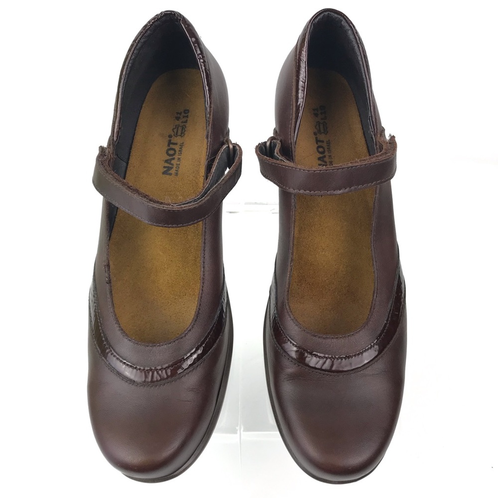 NOAT Women's Brown Leather Pumps Shoes Size 41